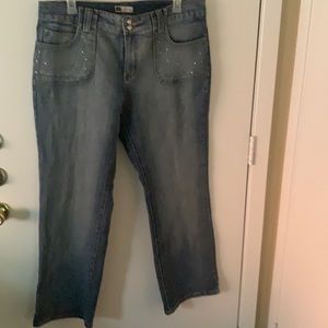 Plus Rhinestone Denim jeans